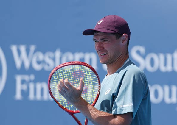 August 14, 2026, Mason, Ohio, USA: KAMIL MAJCHRZAK of Poland during the match against C. O Connell of Australia in the first round of tennis tournament ATP, Tennis Herren 1000 Cincinnati Open in Mason, USA. Majchrzak lost 4:6, 6:7 Mason USA - ZUMAc278 20260814_zsp_c278_026 Copyright: xMarcinxCholewinskix