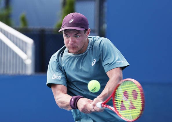August 14, 2026, Mason, Ohio, USA: KAMIL MAJCHRZAK of Poland during the match against C. O Connell of Australia in the first round of tennis tournament ATP, Tennis Herren 1000 Cincinnati Open in Mason, USA. Majchrzak lost 4:6, 6:7 Mason USA - ZUMAc278 20260814_zsp_c278_030 Copyright: xMarcinxCholewinskix