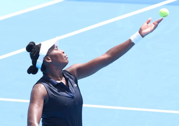 August 14, 2026, Mason, Ohio, USA: VENUS WILLIAMS of USA during the match against E. Arango of Colombia in the first round of tennis tournament WTA, Tennis Damen 1000 Cincinnati Open in Mason, USA. Williams lost 2:6, 2:6. Mason USA - ZUMAc278 20260814_zsp_c278_031 Copyright: xMarcinxCholewinskix