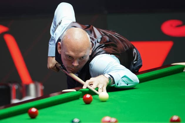 TAIYUAN, CHINA - AUGUST 14: Stuart Bingham of England plays a shot in the Quarterfinal match against Zhang Anda of China on day 7 of the 2026 World Snooker Tour China Open at Taiyuan Binhe Sports Center on August 14, 2026 in Taiyuan, Shanxi Province of China.  Copyright: xTaixChengzhex 111660012671