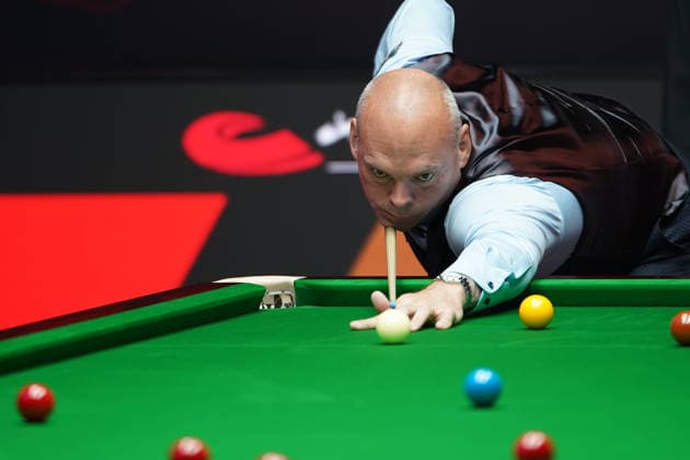 TAIYUAN, CHINA - AUGUST 14: Stuart Bingham of England plays a shot in the Quarterfinal match against Zhang Anda of China on day 7 of the 2026 World Snooker Tour China Open at Taiyuan Binhe Sports Center on August 14, 2026 in Taiyuan, Shanxi Province of China.  Copyright: xTaixChengzhex 111660012659