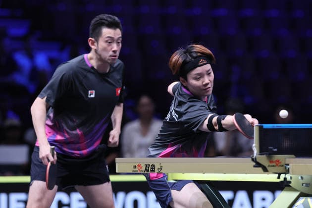 MALMO, SWEDEN - AUGUST 14: Wong Chun Ting and Doo Hoi Kem of Hong Kong compete in the Mixed Doubles Final match against Lin Shidong and Kuai Man of China on Day 5 of Europe Smash Sweden 2026 at Baltiska Hallen on August 14, 2026 in Malmo, Sweden.  Copyright: xVCGx 111660071336