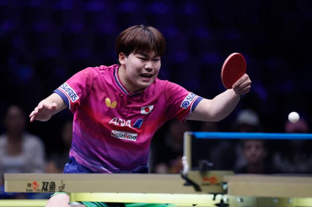 MALMO, SWEDEN - AUGUST 14: Sora Matsushima of Japan reacts in the Men s Singles Round of 16 match against Zhou Qihao of China on Day 5 of Europe Smash Sweden 2026 at Malmo Arena on August 14, 2026 in Malmo, Sweden.  Copyright: xVCGx 111660071533