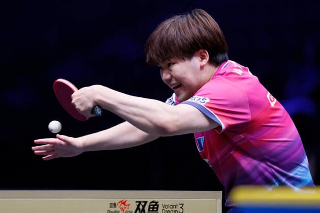 MALMO, SWEDEN - AUGUST 14: Sora Matsushima of Japan competes in the Men s Singles Round of 16 match against Zhou Qihao of China on Day 5 of Europe Smash Sweden 2026 at Malmo Arena on August 14, 2026 in Malmo, Sweden.  Copyright: xVCGx 111660071478
