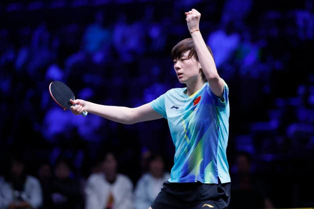 MALMO, SWEDEN - AUGUST 14: Chen Yi of China competes in the Women s Singles Round of 16 match against Annett Kaufmann of Germany on Day 5 of Europe Smash Sweden 2026 at Malmo Arena on August 14, 2026 in Malmo, Sweden.  Copyright: xVCGx 111660071532