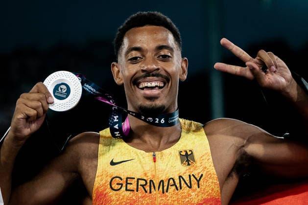 Emil Agyekum (SCC Berlin, 400m Huerden Maenner), GBR, Leichtathletik, Athletics, European Athletics Championships 2026, Leichtathletik Europameisterschaft 2026, Birmingham 2026, 09.08.2026, GBR, Leichtathletik, Athletics, European Athletics Championships 2026, Leichtathletik Europameisterschaft 2026, Birmingham 2026, 09.08.2026 Birmingham *** Emil Agyekum, SCC Berlin, Men s 400m Hurdles, GBR, Track and Field, Athletics, 2026 European Athletics Championships, 2026 European Track and Field Championships, Birmingham 2026, August 9, 2026, GBR, Track and Field, Athletics, 2026 European Athletics Championships, 2026 European Track and Field Championships, Birmingham 2026, August 9, 2026, Birmingham Copyright: xStefanxMayerx EP_SMR