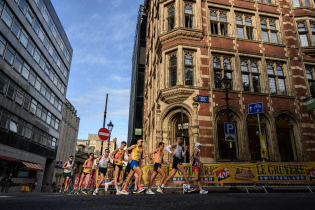 260815 Perseus Karlström of Sweden competes in men s half marathon race walk during day 6 of the 2026 European Athletics Championships on August 15, 2026 in Birmingham. Photo: Mathias Bergeld BILDBYRAN kod MB MT1071 friidrott athletics friidrett friidrotts-em em friidretts-em 2026 european athletics championships day 6 bbengc kappgang race walk gang *** August 15, 2026: Perseus Karlström of Sweden competes in the men’s half marathon race walk during Day 6 of the 2026 European Athletics Championships on August 15, 2026 in Birmingham. Photo by Mathias Bergeld, BILDBYRAN, code MB MT1071. track and field, athletics, friidrett, friidrotts EM, 2026 European Athletics Championships, Day 6, BBENG, race walk, gang  Copyright: MATHIASxBERGELD BB260815MB004