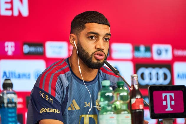 Fußball 1. Bundesliga Vorstellung von Ismael Saibari beim FC Bayern München am 14.08.2026 auf dem Trainingsgelände an der Säbener Straße in München Ismael Saibari ( München ) Photo by FC Bayern via REVIERFOTO Vorstellung von Ismael Saibari beim FC Bayern München *** Soccer, Bundesliga 1: Ismael Saibari s introduction at FC Bayern Munich on August 14, 2026, at the training facility on Säbener Straße in Munich. Ismael Saibari, Munich. Photo by FC Bayern via REVIERFOTO. Ismael Saibari s introduction at FC Bayern Munich