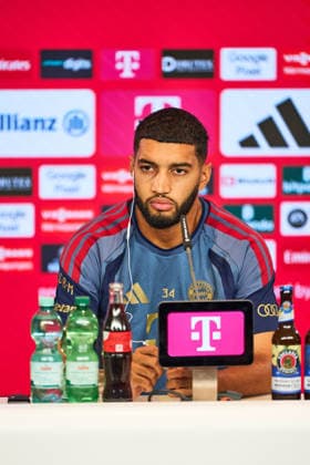 Fußball 1. Bundesliga Vorstellung von Ismael Saibari beim FC Bayern München am 14.08.2026 auf dem Trainingsgelände an der Säbener Straße in München Ismael Saibari ( München ) Photo by FC Bayern via REVIERFOTO Vorstellung von Ismael Saibari beim FC Bayern München *** Soccer, Bundesliga 1: Ismael Saibari s introduction at FC Bayern Munich on August 14, 2026, at the training facility on Säbener Straße in Munich. Ismael Saibari, Munich. Photo by FC Bayern via REVIERFOTO. Ismael Saibari s introduction at FC Bayern Munich