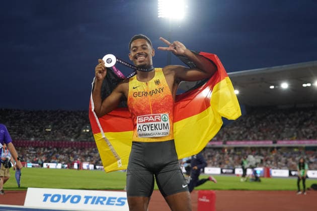 Birmingham , Leichtathletik, Athletics, Track and Field, EAA, Leichtathletik EM Birmingham 2026 European Championships birmingham 2026 , 10.08-17.08.2026, Alexander Stadium Birmingham, Grossbritannien , 400m Hürden Männer, 400m Hurdles Men Finale , Emil Agyekum Deutschland, Germany GER Copyright Gladys Chai von der Laage *** Birmingham, Track and Field, Athletics, EAA, 2026 European Athletics Championships in Birmingham, August 10–17, 2026, Alexander Stadium, Birmingham, Great Britain, Men’s 400m Hurdles, Men’s 400m Hurdles Final, Emil Agyekum, Germany (GER), Copyright Gladys Chai von der Laage