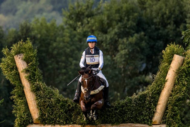 260815 Sofia Sjöborg of Sweden with horse Bryjamolga van het Marienshof compete in the Eventing Cross-Country during day 5 of the 2026 FEI World Championships on August 15, 2026 in Aachen. Photo: Emma Wallskog BILDBYRAN kod EW EW0685 ridsport equestrian rid-vm 2026 2026 fei world championships bbeng ridsport-vm fälttävlan eventing terrängritt terräng sweden sverige *** August 15, 2026: Sofia Sjöborg of Sweden, riding Bryjamolga van het Marienshof, competes in the Eventing Cross Country on Day 5 of the 2026 FEI World Championships in Aachen. 2026 in Aachen. Photo by Emma Wallskog, BILDBYRAN, code EW EW0685. equestrian sports, riding, 2026 World Championships, 2026 FEI World Championships, BBENG, equestrian sports, World Championships, eventing, cross-country, Sweden  Copyright: EMMAxWALLSKOG BB260815EW016