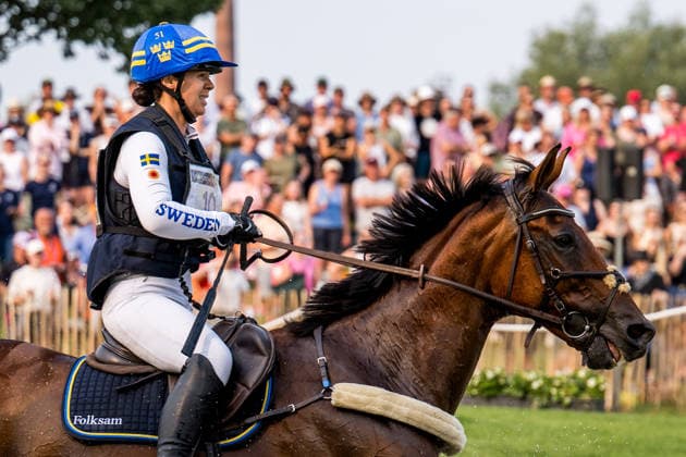 260815 Sofia Sjöborg of Sweden with horse Bryjamolga van het Marienshof compete in the Eventing Cross-Country during day 5 of the 2026 FEI World Championships on August 15, 2026 in Aachen. Photo: Emma Wallskog BILDBYRAN kod EW EW0685 ridsport equestrian rid-vm 2026 2026 fei world championships bbeng ridsport-vm fälttävlan eventing terrängritt terräng sweden sverige *** August 15, 2026: Sofia Sjöborg of Sweden, riding Bryjamolga van het Marienshof, competes in the Eventing Cross Country on Day 5 of the 2026 FEI World Championships in Aachen. 2026 in Aachen. Photo by Emma Wallskog, BILDBYRAN, code EW EW0685. equestrian sports, riding, 2026 World Championships, 2026 FEI World Championships, BBENG, equestrian sports, World Championships, eventing, cross-country, Sweden  Copyright: EMMAxWALLSKOG BB260815EW019