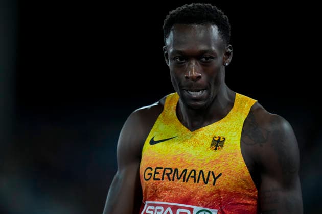 ATHLETICS - European Athletics Championships BIRMINGHAM,ENGLAND,14.AUG.26 - ATHLETICS - European Athletics Championships, 200m,Men. Image shows Owen Ansah (GER).  GEPAxpictures xRanjithxKumar