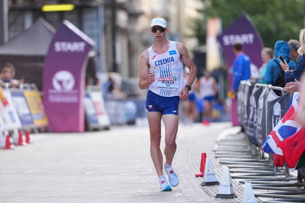European Athletics Championships took place in Birmingham, Britain, on August 15, 2026. Half marathon race walk. Albert Kukla from Czech Republic. (CTKxPhoto JaroslavxSvoboda) CTKPhotoP2026081502228  CTKPhotoP2026081502228