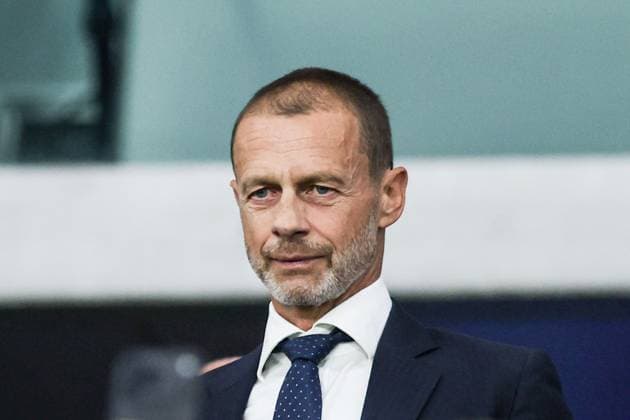August 12, 2026, Salzburg, Austria: Aleksander Ceferin of Slovenia seen the UEFA Super Cup 2026 match between Paris Saint Germain and Aston Villa at Red Bull Arena (Salzburg). FInal Score; PSG 2:1 Aston Villa..UEFA Super Cup 2026 match between Paris Saint Germain and Aston Villa Salzburg Austria - ZUMAs197 20260812_aaa_s197_757 Copyright: xGrzegorzxWajdax