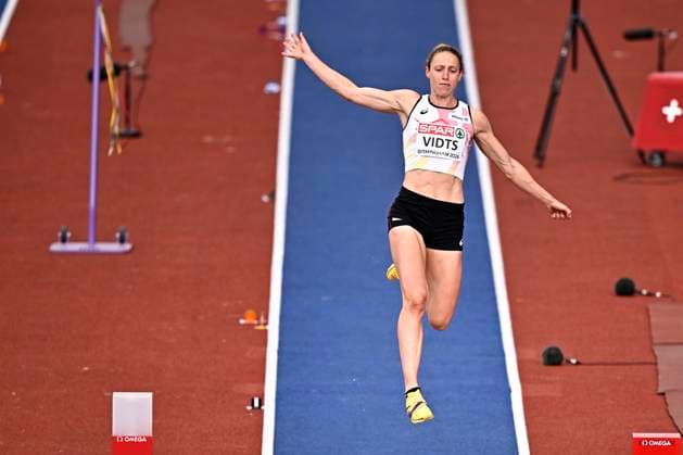 European Athletics Championships Birmingham 2026 - day 6 BIRMINGHAM, ENGLAND - AUGUST 15 : Vidts Noor (BEL) in action during the heptathlon long jump on day 6 of the Birmingham 2026 European Athletics Championships on August 15, 2026 in Birmingham, England, 15 08 2026 Birmingham ENGLAND  Copyright: xTomasxSiskx