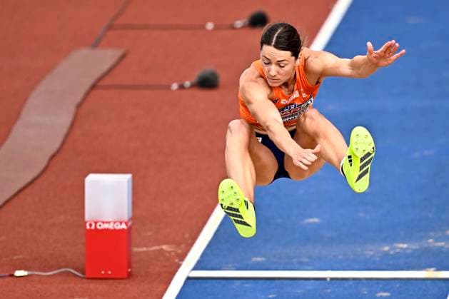 European Athletics Championships Birmingham 2026 - day 6 BIRMINGHAM, ENGLAND - AUGUST 15 : Oosterwegel Emma (NED) in action during the heptathlon long jump on day 6 of the Birmingham 2026 European Athletics Championships on August 15, 2026 in Birmingham, England, 15 08 2026 Birmingham ENGLAND  Copyright: xTomasxSiskx