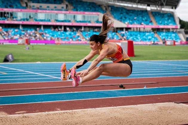 Sandrina Sprengel (VfB Stuttgart, Siebenkampf Frauen), GBR, Leichtathletik, Athletics, European Athletics Championships 2026, Leichtathletik Europameisterschaft 2026, Birmingham 2026, 09.08.2026, GBR, Leichtathletik, Athletics, European Athletics Championships 2026, Leichtathletik Europameisterschaft 2026, Birmingham 2026, 09.08.2026 Birmingham *** Sandrina Sprengel, VfB Stuttgart, Women s Heptathlon, GBR, Track and Field, Athletics, 2026 European Athletics Championships, 2026 European Track and Field Championships, Birmingham 2026, August 9, 2026, GBR, Track and Field, Athletics, 2026 European Athletics Championships, 2026 European Track and Field Championships, Birmingham 2026, August 9, 2026, Birmingham Copyright: xStefanxMayerx EP_SMR