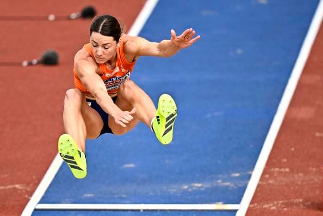 European Athletics Championships Birmingham 2026 - day 6 BIRMINGHAM, ENGLAND - AUGUST 15 : Oosterwegel Emma (NED) in action during the heptathlon long jump on day 6 of the Birmingham 2026 European Athletics Championships on August 15, 2026 in Birmingham, England, 15 08 2026 Birmingham ENGLAND  Copyright: xTomasxSiskx