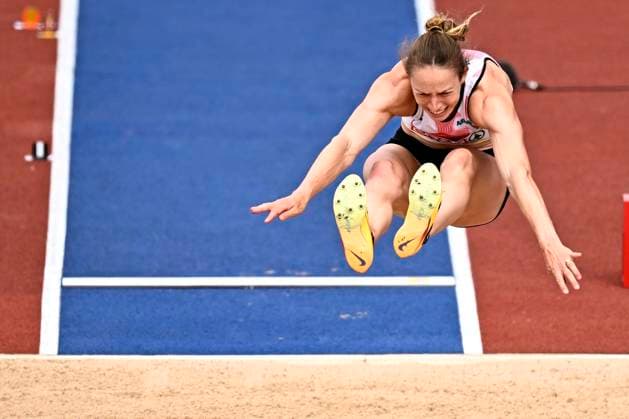European Athletics Championships Birmingham 2026 - day 6 BIRMINGHAM, ENGLAND - AUGUST 15 : Vidts Noor (BEL) in action during the heptathlon long jump on day 6 of the Birmingham 2026 European Athletics Championships on August 15, 2026 in Birmingham, England, 15 08 2026 Birmingham ENGLAND  Copyright: xTomasxSiskx