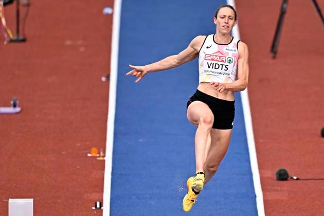 European Athletics Championships Birmingham 2026 - day 6 BIRMINGHAM, ENGLAND - AUGUST 15 : Vidts Noor (BEL) in action during the heptathlon long jump on day 6 of the Birmingham 2026 European Athletics Championships on August 15, 2026 in Birmingham, England, 15 08 2026 Birmingham ENGLAND  Copyright: xTomasxSiskx