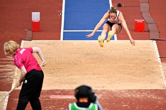European Athletics Championships Birmingham 2026 - day 6 BIRMINGHAM, ENGLAND - AUGUST 15 : Vidts Noor (BEL) in action during the heptathlon long jump on day 6 of the Birmingham 2026 European Athletics Championships on August 15, 2026 in Birmingham, England, 15 08 2026 Birmingham ENGLAND  Copyright: xTomasxSiskx