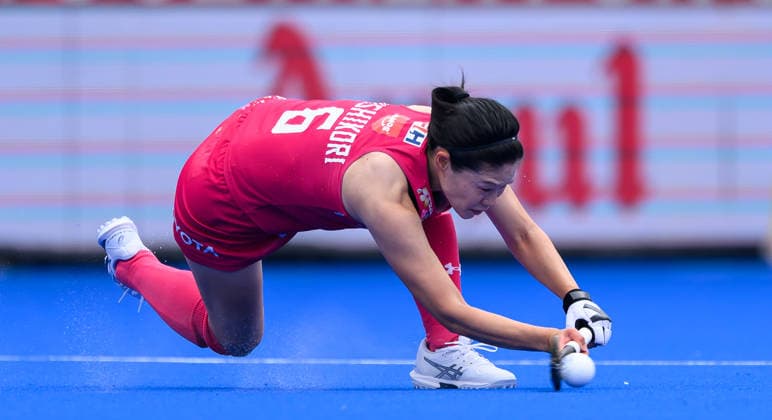 Hockey World Cup Day One Emi Nishikori of Japan Women (Cherry Blossoms) during the Pool A match between Australia and Japan in the 2026 Women™s FIH Hockey World Cup at Wagener Stadium, Amstelveen 15 08 2026 UK Newspapers OUT Copyright: xGraemexWilcocksonx FIL-23774-0021