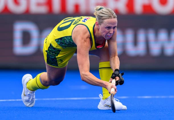 Hockey World Cup Day One Abigail Wilson of Australia Women (Hockeyroos) during the Pool A match between Australia and Japan in the 2026 Women™s FIH Hockey World Cup at Wagener Stadium, Amstelveen 15 08 2026 UK Newspapers OUT Copyright: xGraemexWilcocksonx FIL-23774-0032