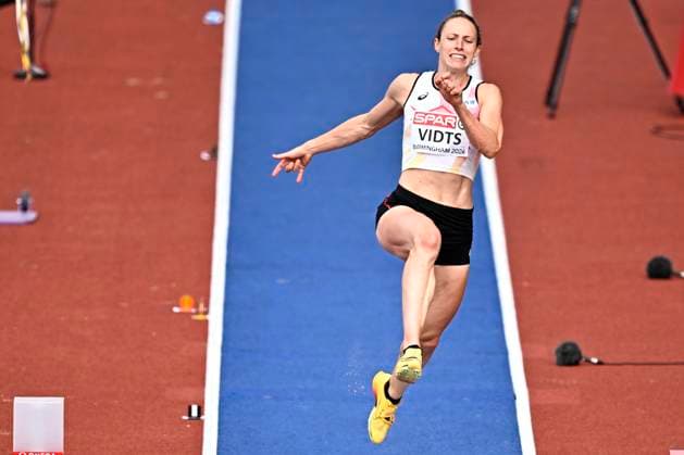 European Athletics Championships Birmingham 2026 - day 6 BIRMINGHAM, ENGLAND - AUGUST 15 : Vidts Noor (BEL) in action during the heptathlon long jump on day 6 of the Birmingham 2026 European Athletics Championships on August 15, 2026 in Birmingham, England, 15 08 2026 Birmingham ENGLAND  Copyright: xTomasxSiskx