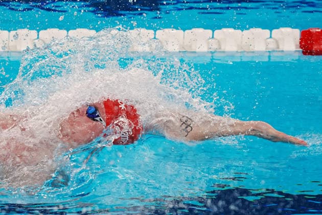 Oliver Morgan from GB at the Swimming European Aquatics Championships Paris 2026, Paris, August 15, 2026 .  Copyright: xGianxMattiaxD Alberto LaPressex
