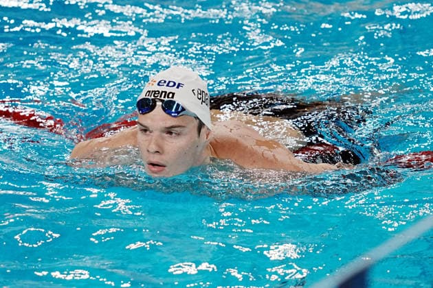 Hubert Kos from Hungary at the Swimming European Aquatics Championships Paris 2026, Paris, August 15, 2026 .  Copyright: xGianxMattiaxD Alberto LaPressex
