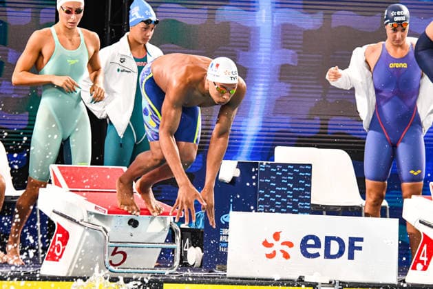 NATATION : Championnat d europe de natation 2026 - PARIS - 15 08 2026 Sauveur Cristofini (FRA) Saint DenisFrance  Copyright: xBaptistexAutissierx