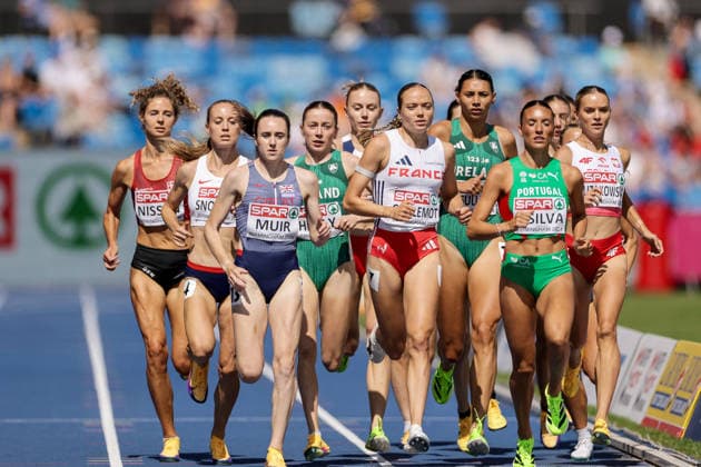 2026 European Athletics Championships, Alexander Stadium, Birmingham, England 15 8 2026 Women s 1500m Round 1 Heat 2 Ireland s Sarah Healy and Sophie O™Sullivan Sarah Healy and Sophie O™Sullivan 15 8 2026  Copyright: xx 0S9A6119