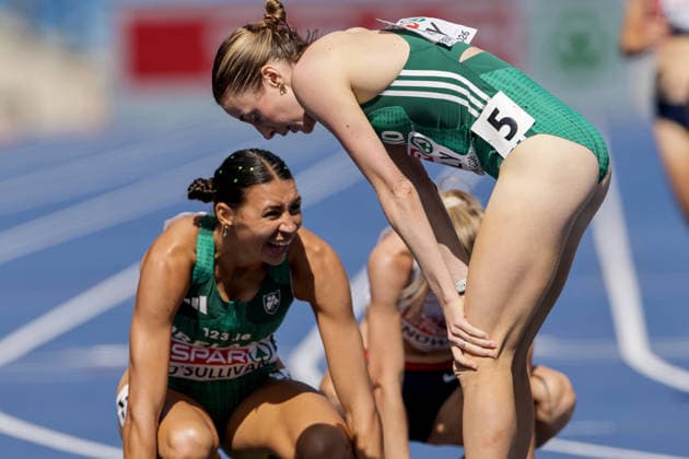 2026 European Athletics Championships, Alexander Stadium, Birmingham, England 15 8 2026 Women s 1500m Round 1 Heat 2 Ireland s Sarah Healy after the race Sarah Healy after the race 15 8 2026  Copyright: xx 0S9A6342