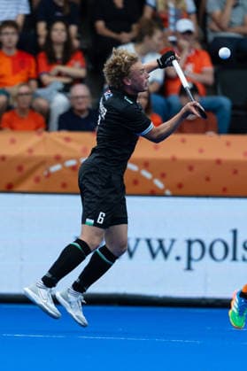 India v Wales - FIH Hockey World Cup AMSTELVEEN, NETHERLANDS - AUGUST 15: Jacob Draper of Wales during the FIH Hockey World Cup match between India and Wales at Wagener Stadion on August 15, 2026 in Amstelveen, Netherlands. Amstelveen Wagener Stadion Netherlands Content not available for redistribution in The Netherlands directly or indirectly through any third parties. Copyright: xMarcelxvanxPlateringenx