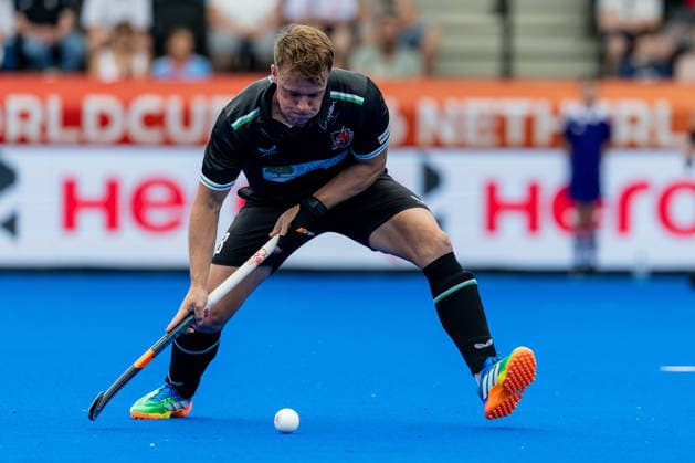 India v Wales - FIH Hockey World Cup AMSTELVEEN, NETHERLANDS - AUGUST 15: Gareth Furlong of Wales during the FIH Hockey World Cup match between India and Wales at Wagener Stadion on August 15, 2026 in Amstelveen, Netherlands. Amstelveen Wagener Stadion Netherlands Content not available for redistribution in The Netherlands directly or indirectly through any third parties. Copyright: xMarcelxvanxPlateringenx