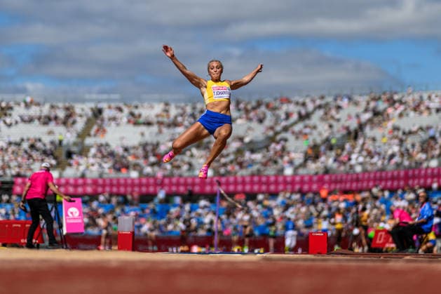 260815 Tilde Johansson of Sweden competes women™s long jump during day 6 of the 2026 European Athletics Championships on August 15, 2026 in Birmingham. Photo: Mathias Bergeld BILDBYRAN kod MB MT1071 friidrott athletics friidrett friidrotts-em em friidretts-em 2026 european athletics championships day 6 bbeng sverige long jump lengde längdhopp *** August 15, 2026: Tilde Johansson of Sweden competes in the women’s long jump on Day 6 of the 2026 European Athletics Championships on August 15, 2026 in Birmingham. Photo by Mathias Bergeld, BILDBYRAN, code MB MT1071. track and field, athletics, friidrett, friidrotts EM, 2026 European Athletics Championships, Day 6, BBENG, Sweden, long jump, lengde, längdhopp  Copyright: MATHIASxBERGELD BB260815MB041