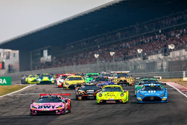 DTM, 11. + 12. Rennen Nürburgring 2026 14 Ferrari 296 GT3 EVO, EMIL FREY RACING: Matteo Cairoli, 22 Mercedes-AMG GT3 EVO, Landgraf Motorsport: Lucas Auer - picture by Gruppe C Photography Nürburgring Germany Copyright: xGruppexCxPhotographyx