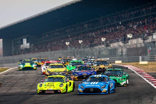 DTM, 11. + 12. Rennen Nürburgring 2026 91 Porsche 911 GT3 R (992), Manthey: Thomas Preining, 22 Mercedes-AMG GT3 EVO, Landgraf Motorsport: Lucas Auer - picture by Gruppe C Photography Nürburgring Germany Copyright: xGruppexCxPhotographyx
