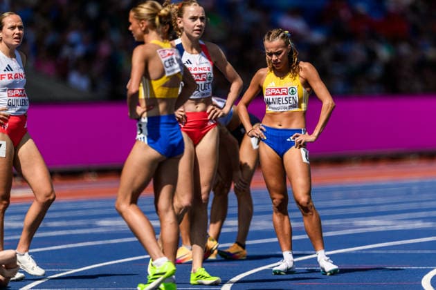 260815 Wilma Nielsen of Sweden looks dejected after women™s 1500 meter qualifier during day 6 of the 2026 European Athletics Championships on August 15, 2026 in Birmingham. Photo: Mathias Bergeld BILDBYRAN kod MB MT1071 friidrott athletics friidrett friidrotts-em em friidretts-em 2026 european athletics championships day 6 bbeng sverige depp *** August 15, 2026: Wilma Nielsen of Sweden looks dejected after the women’s 1,500-meter qualifier on Day 6 of the 2026 European Athletics Championships on August 15, 2026 in Birmingham. Photo by Mathias Bergeld, BILDBYRAN, code MB MT1071. track and field, athletics, friidrett, friidrotts EM, 2026 European Athletics Championships, Day 6, BBENG, Sweden, dejected  Copyright: MATHIASxBERGELD BB260815MB067