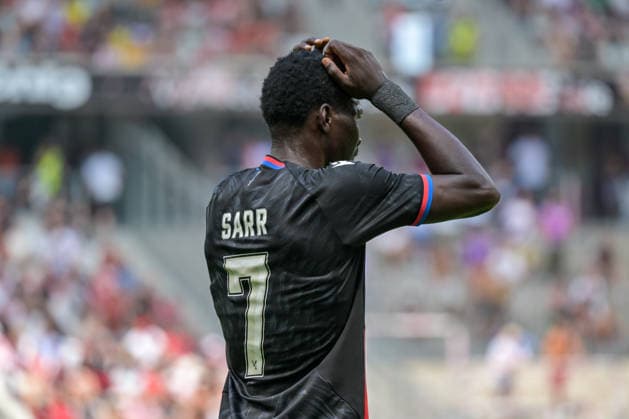 Ismaila Sarr (Crystal Palace FC, 07) mit Emotion. GER, SC Freiburg vs Crystal Palace FC, Fussball, Testspiel, , Saison 2026 2027, 15.08.2026 GER, SC Freiburg vs Crystal Palace FC, Fussball, Testspiel, , Saison 2026 2027, 15.08.2026 Freiburg *** Ismaila Sarr, Crystal Palace FC, 07 with Emotion GER, SC Freiburg vs. Crystal Palace FC, Soccer, Friendly Match, , 2026–2027 Season, August 15, 2026 GER, SC Freiburg vs. Crystal Palace FC, Soccer, Friendly Match, , 2026–2027 Season, August 15, 2026 Freiburg Copyright: xEibner-Pressefotox EP_THS