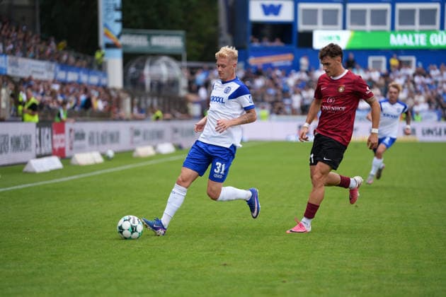Deutschland: Fussball, 3. Liga, 2. Spieltag, Hänsch-Arena, SV Meppem vs. SG Sonnenhof-Großaspach: Luca Prasse (SV Meppen, 31) *** German Soccer, 3rd Division, Matchday 2, Hänsch Arena, SV Meppen vs. SG Sonnenhof Großaspach, Luca Prasse (SV Meppen), 31 Copyright: xMichelxWittex
