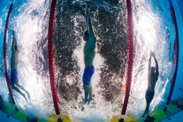 260815 Jarno Baschnitt of Germany, Ludvig Bartolek of Sweden and Tyler Melbourne-Smith of Great Britain compete in mixed 4x200 meters freestyle swimming relay heats during day 16 of the 2026 European Aquatics Championships on August 15, 2026 in Saint-Denis. Photo: Joel Marklund BILDBYRAN kod JM JM0844 bbeng simning swimming svomming 2026 european aquatics championships em lagkapp stafett Sverige Sweden *** August 15, 2026: Jarno Baschnitt of Germany, Ludvig Bartolek of Sweden, and Tyler Melbourne Smith of Great Britain compete in the mixed 4x200-meter freestyle swimming relay heats during Day 16 of the 2026 European Aquatics Championships on August 15, 2026 in Saint Denis. Photo by Joel Marklund. BILDBYRAN code JM JM0844 bbeng swimming 2026 European Aquatics Championships European Championships relay Sweden  Copyright: JOELxMARKLUND BB260815JM123