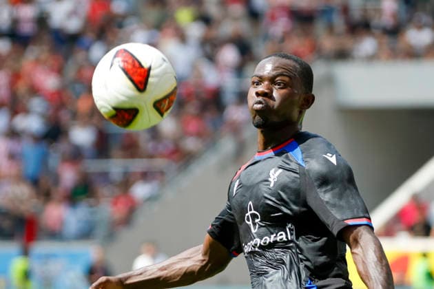 Tyrick Mitchell (Crystal Palace, 03) am Ball , Deutschland, Fussball, Testspiel, 2026 2027, SC Freiburg vs. Crystal Palace, 15.08.2026, Freiburg im Breisgau Europa-Park Stadion Deutschland *** Tyrick Mitchell, Crystal Palace, 03 on the Ball, Germany, Soccer, Friendly Match, 2026–2027, SC Freiburg vs. Crystal Palace, August 15, 2026, Freiburg im Breisgau, Europa-Park Stadium, Germany Copyright: xGrantxHubbsx