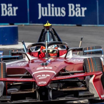 Jean Eric Vergne driving for CIROEN RACING Formula E Team during qualifying for race one at the London E-Prix at the ExCel Centre, London Docklands, UK on 15 August 2026. Copyright: xPhilxHutchinsonx 45350041