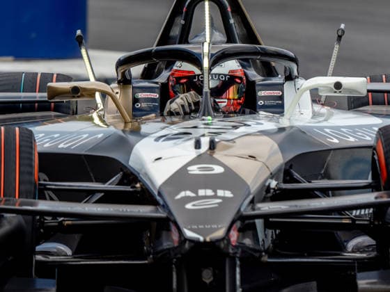 Mitch Evans driving for JAGUAR TCS RACING Formula E Team qualifies third for races 1 during the London E-Prix at the ExCel Centre, London Docklands, UK on 15 August 2026. Copyright: xPhilxHutchinsonx 45350044