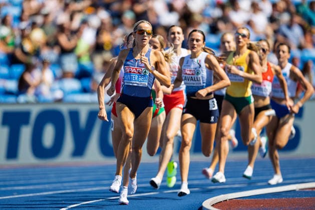 BIRMINGHAM, UNITED KINGDOM - AUGUST 15: Georgia Hunter Bell of Great Britain competes in the Women s 1500m during the European Athletics Championships at Alexander Stadium on August 15, 2026 in Birmingham, United Kingdom. England United Kingdom Copyright: xBEAUTIFULxSPORTS TobiasxLacknerx