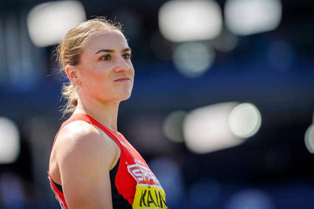 BIRMINGHAM, GREAT BRITAIN - AUGUST 15, 2026: Annik KÄLIN (SUI Switzerland) competing in the javelin throw of the heptathlon during the European Athletics Championships at Alexander Stadium on August 15, 2026 in Birmingham, Great Britain. Great Britain Copyright: xAxelxKohringx