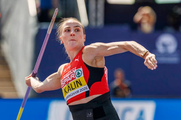 BIRMINGHAM, GREAT BRITAIN - AUGUST 15, 2026: Annik KÄLIN (SUI Switzerland) competing in the javelin throw of the heptathlon during the European Athletics Championships at Alexander Stadium on August 15, 2026 in Birmingham, Great Britain. Great Britain Copyright: xAxelxKohringx