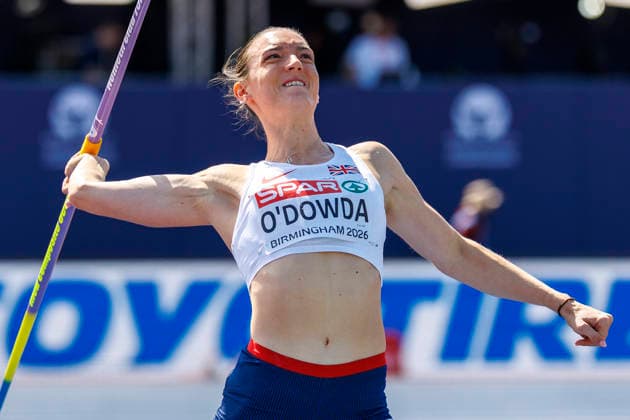 BIRMINGHAM, GREAT BRITAIN - AUGUST 15, 2026: Jade O DOWDA (GBR Great Britain) competing in the javelin throw of the heptathlon during the European Athletics Championships at Alexander Stadium on August 15, 2026 in Birmingham, Great Britain. Great Britain Copyright: xAxelxKohringx
